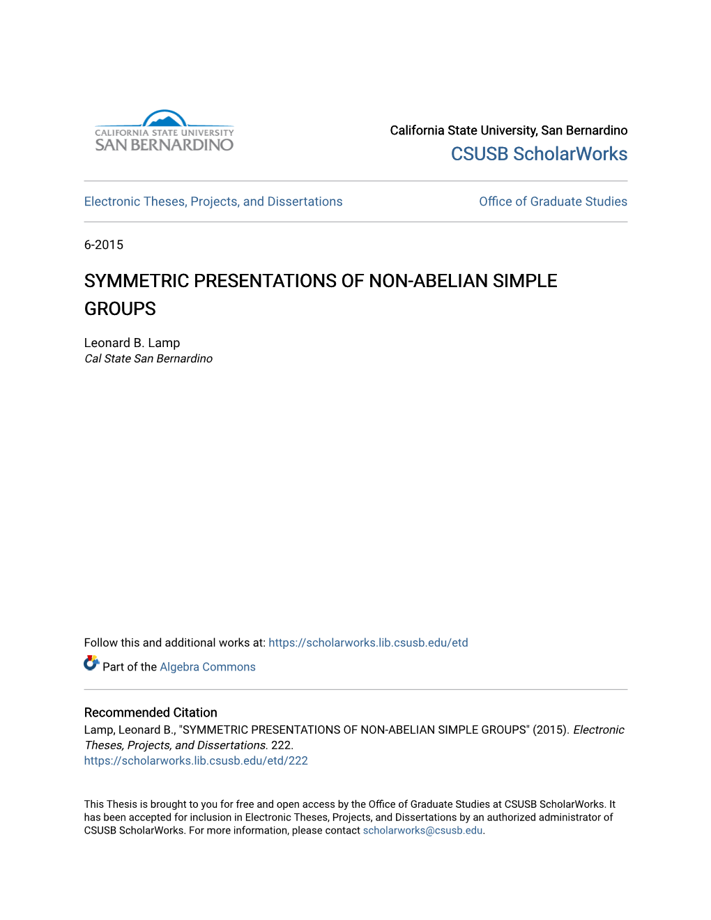 Symmetric Presentations of Non-Abelian Simple Groups