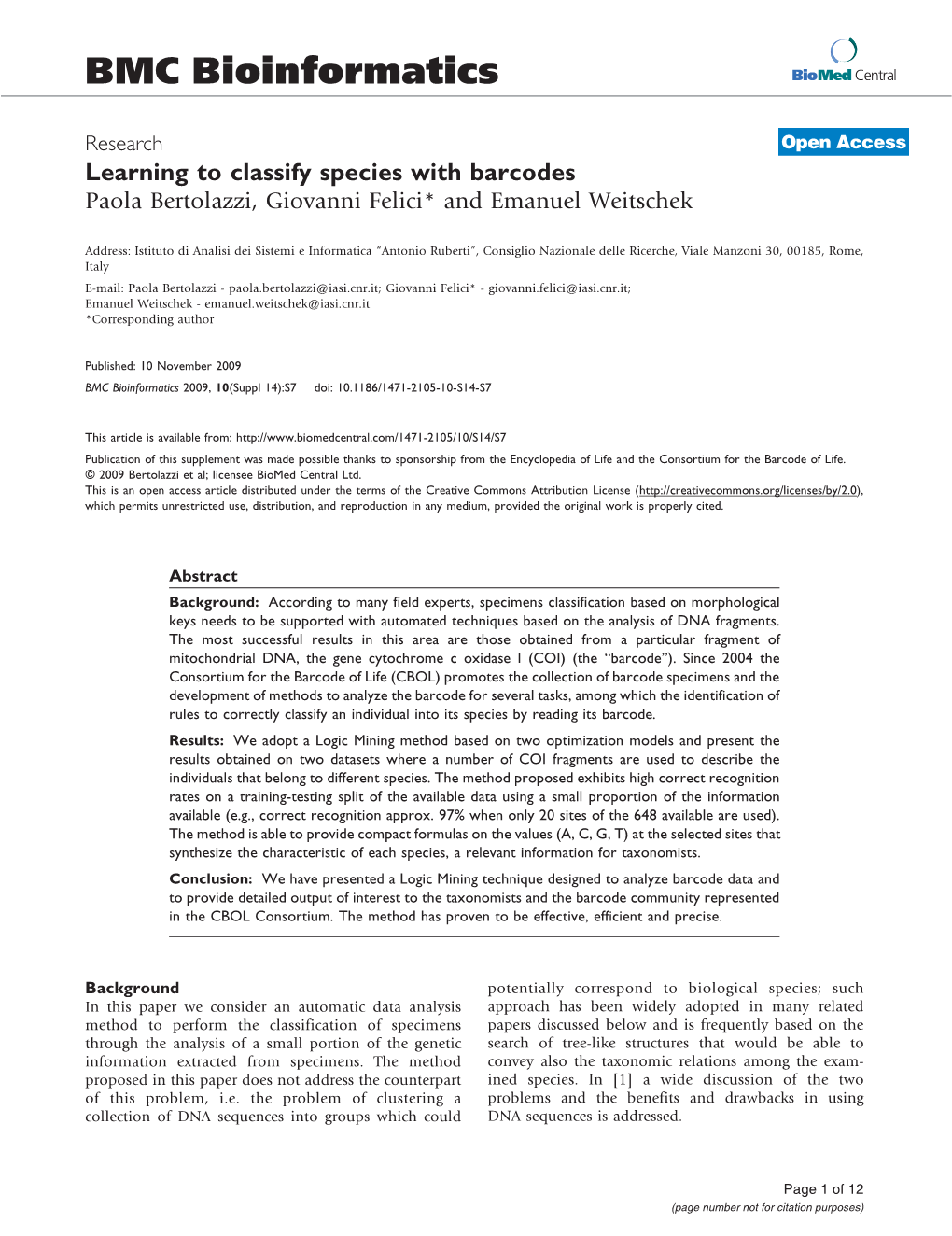 View, As the That Maximize the Minimum of the Discriminating Classification Rules Determined by the Method Express Power Over All the Individuals