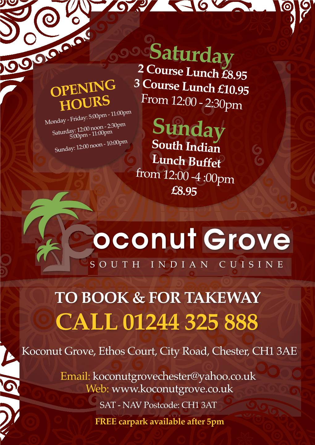Tandoori Specialities Koconut Grove Exclusives