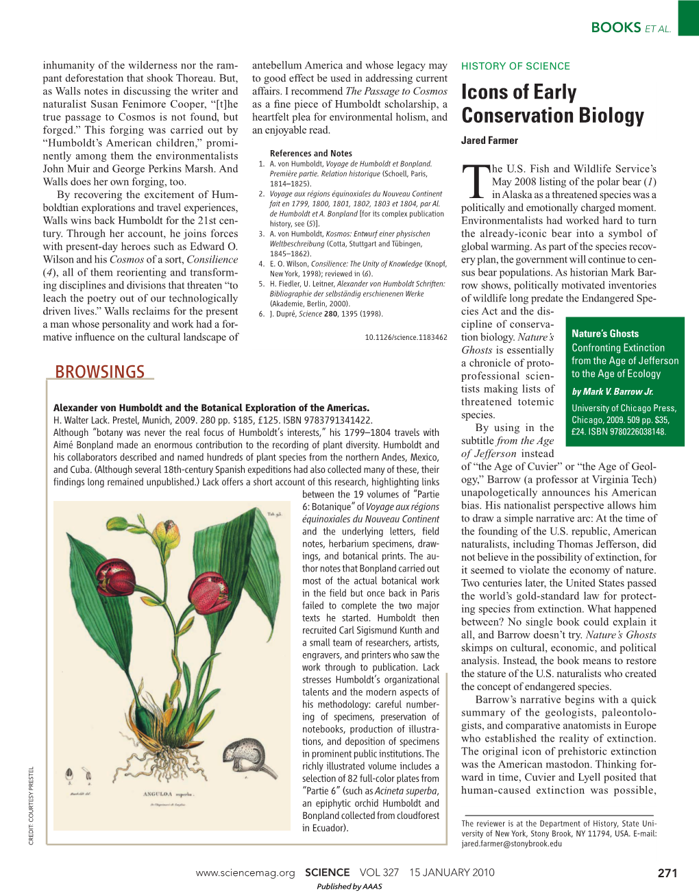 Icons of Early Conservation Biology