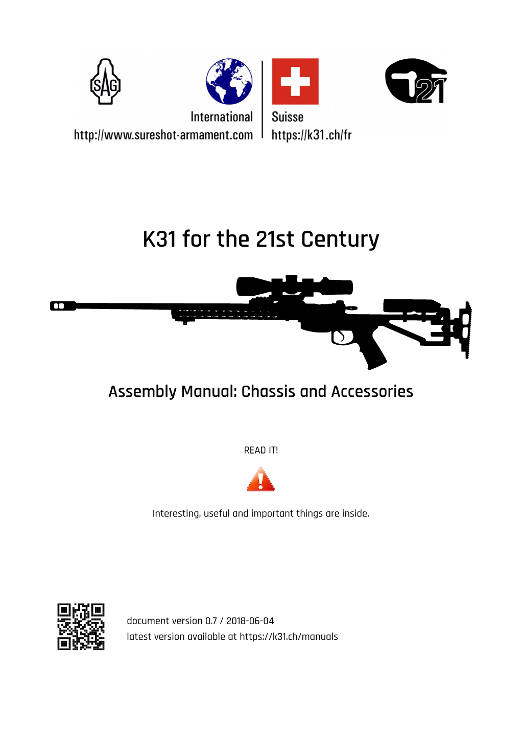 K31 for the 21St Century Assembly Manual