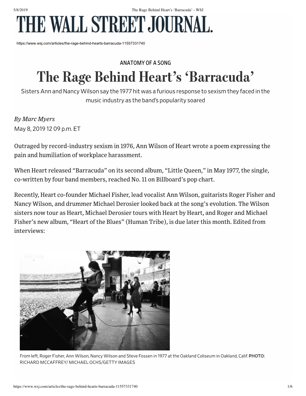 The Rage Behind Heart's 'Barracuda'