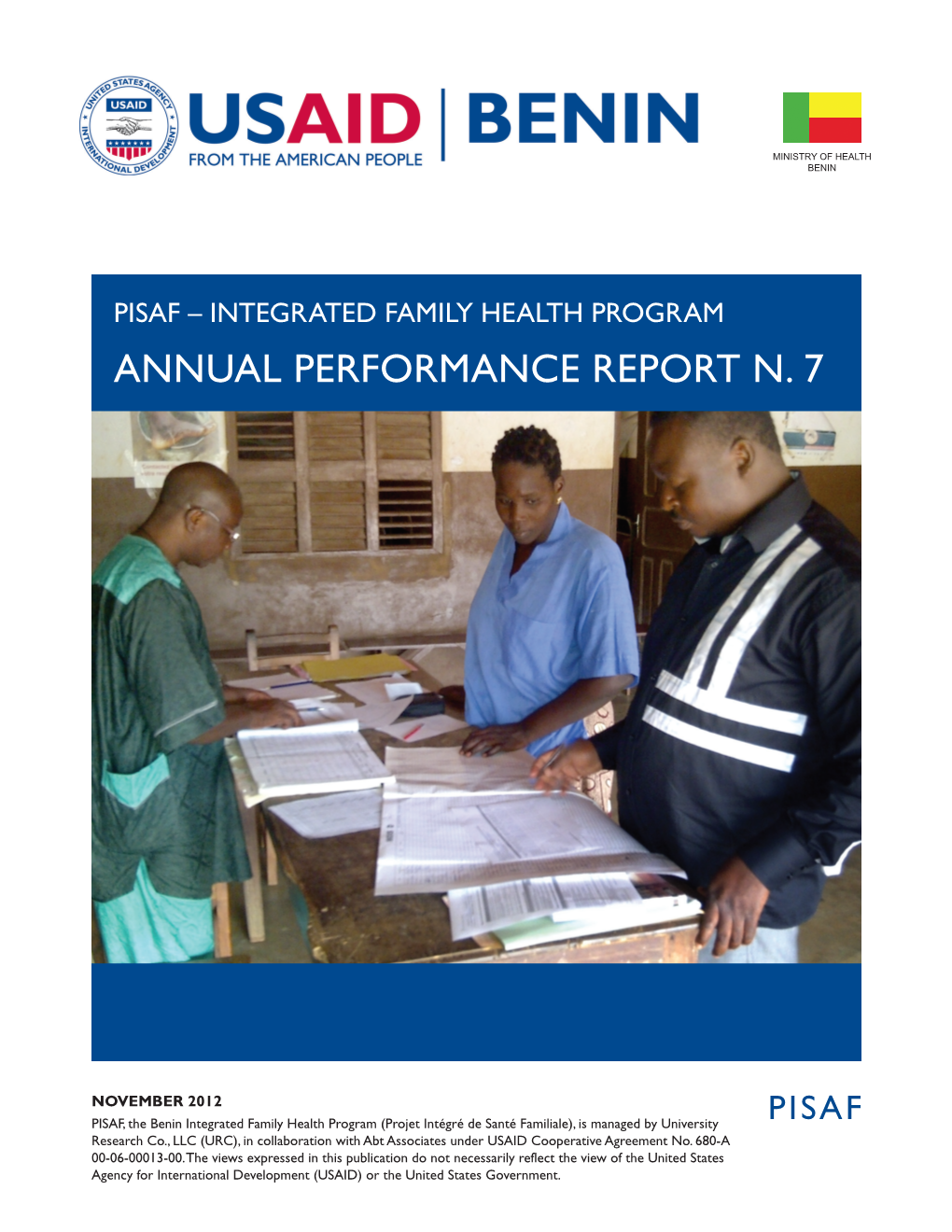 Integrated Family Health Program Annual Performance Report N