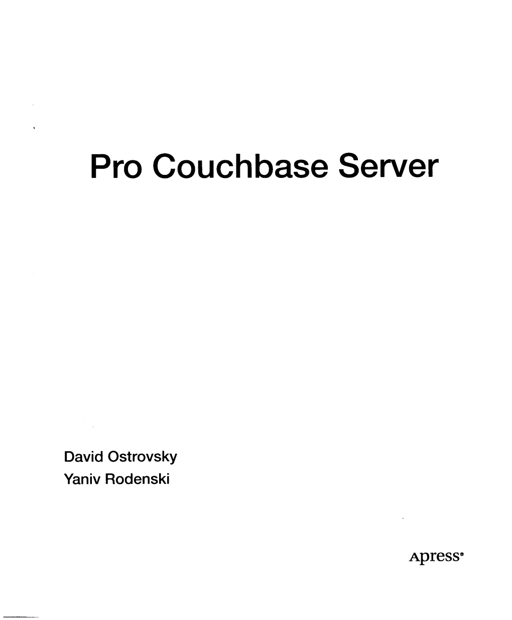 Pro Couchbase Server
