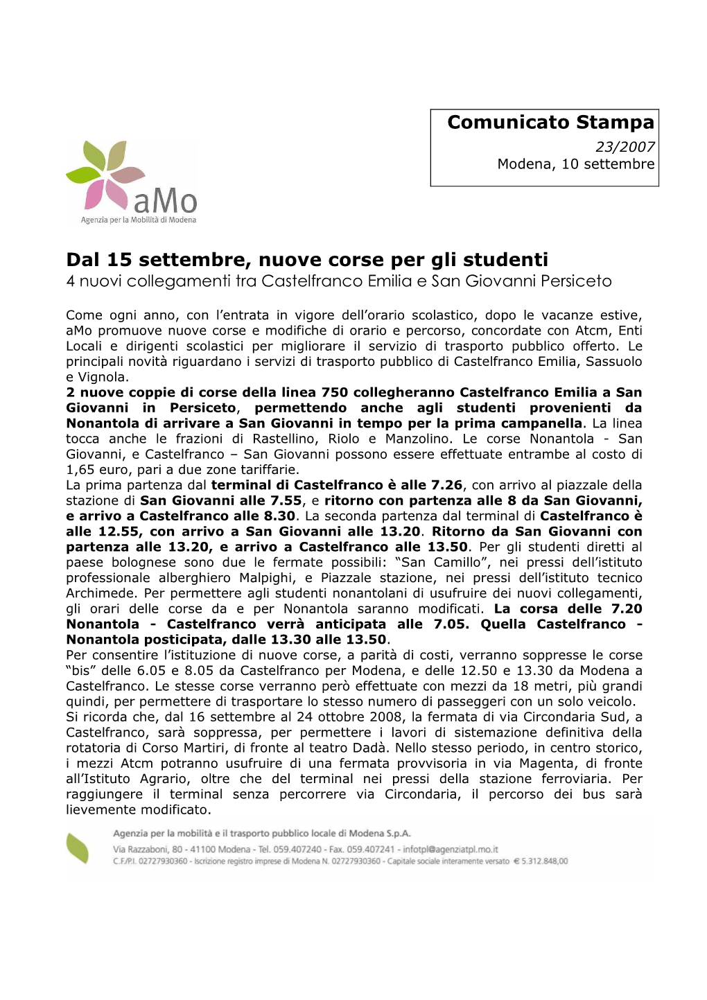 080910 Com 23 Orario Studenti.Pdf