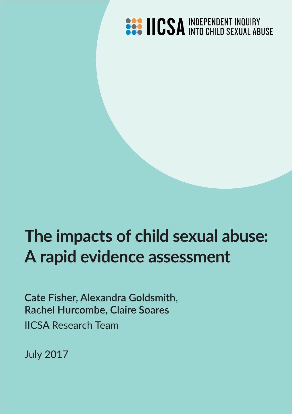 The Impacts of Child Sexual Abuse: a Rapid Evidence Assessment