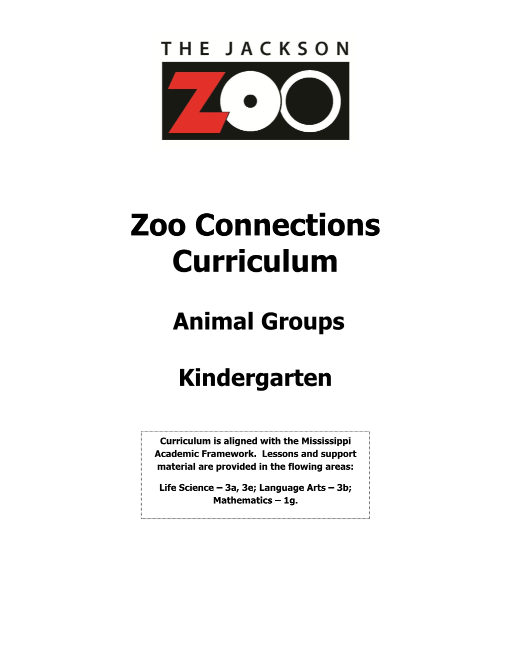 Zoo Connections Curriculum