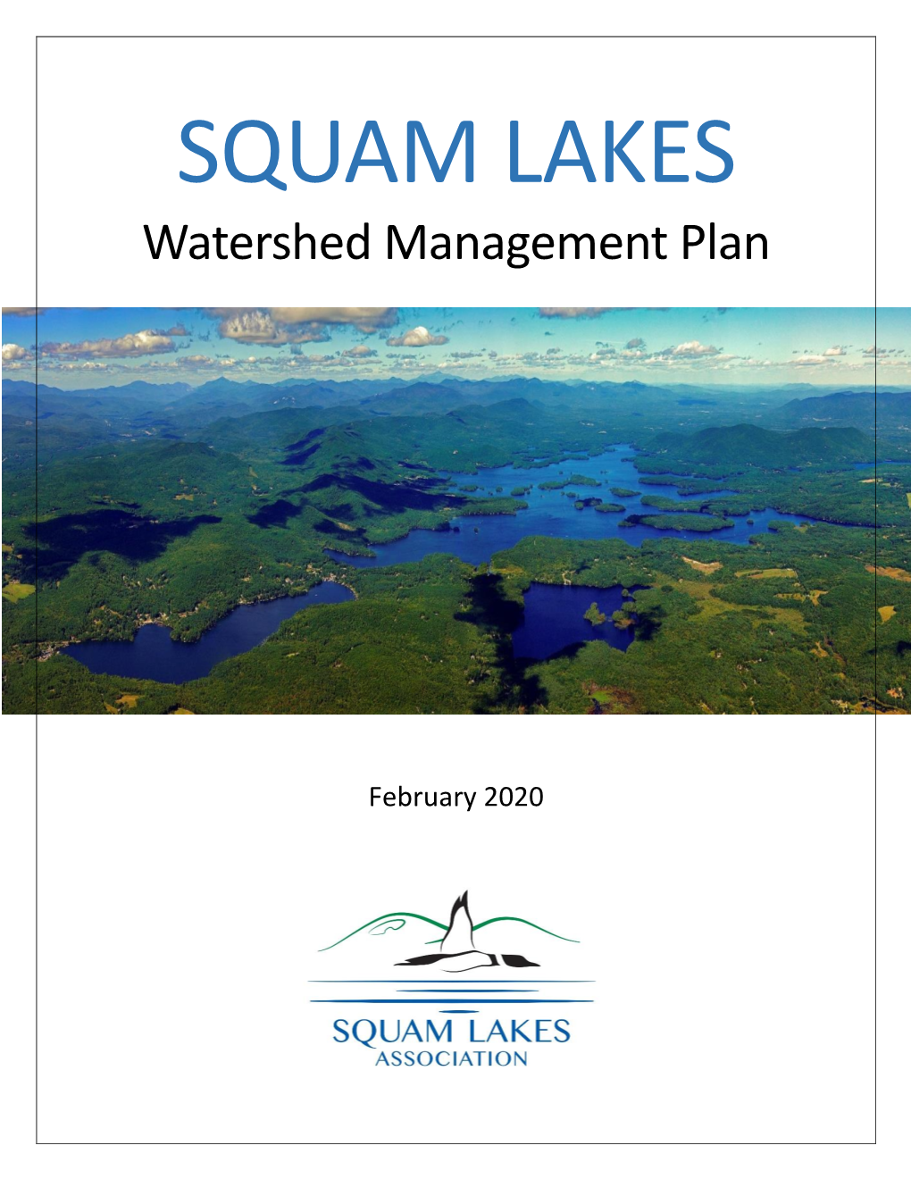 SQUAM LAKES Watershed Management Plan