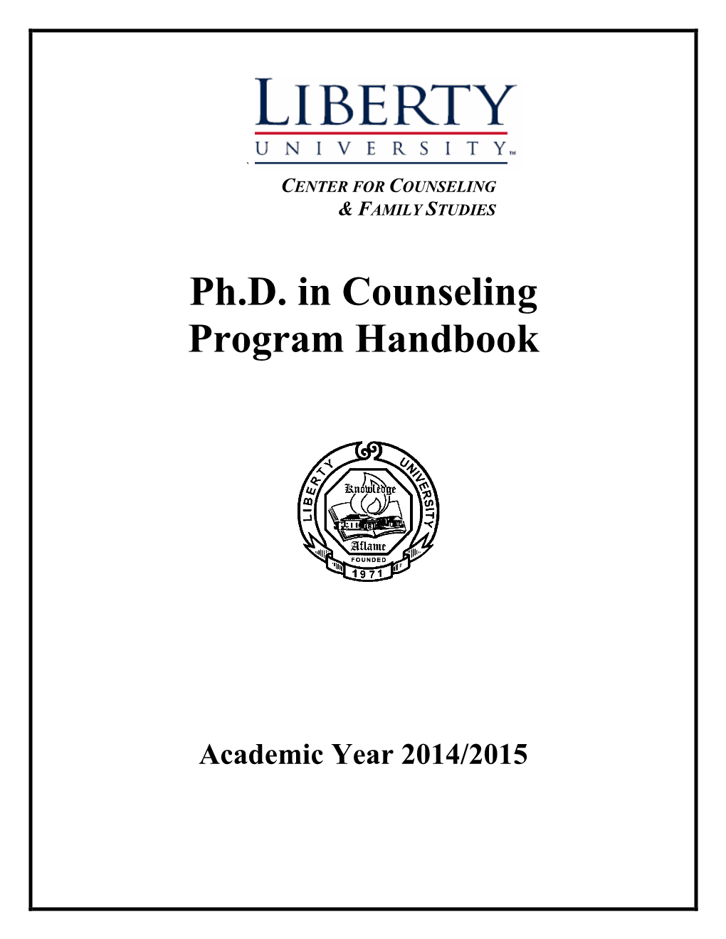 Ph.D. in Counseling Program Handbook