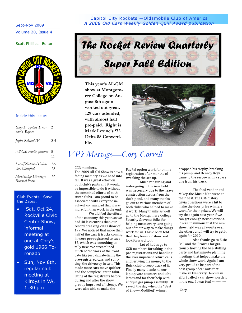 The Rocket Review Quarterly Super Fall Edition