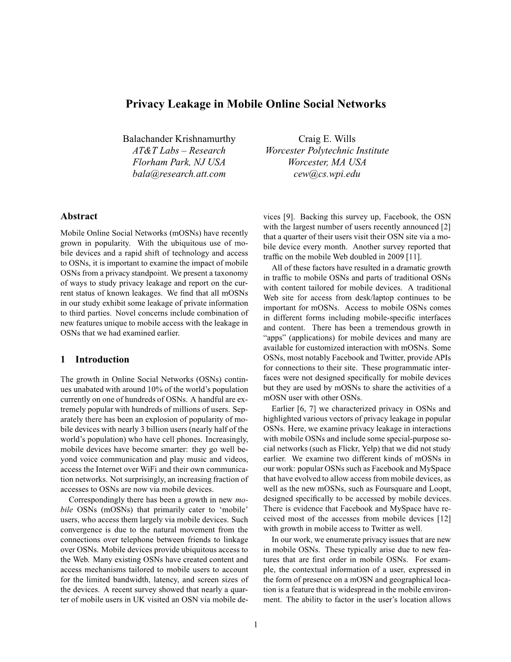 Privacy Leakage in Mobile Online Social Networks