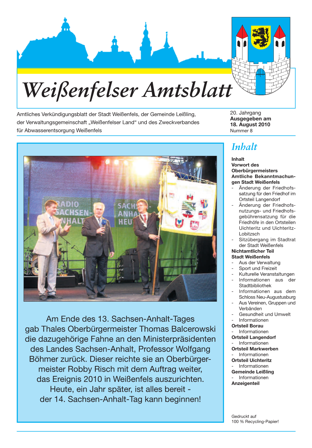 Weißenfelser Amtsblatt