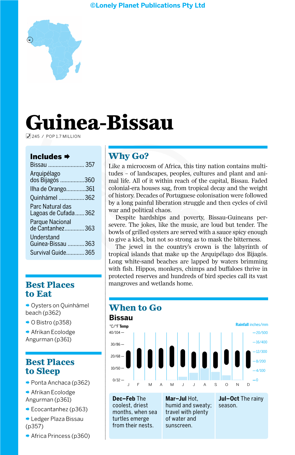 Guinea-Bissau% 245 / POP 1.7 MILLION