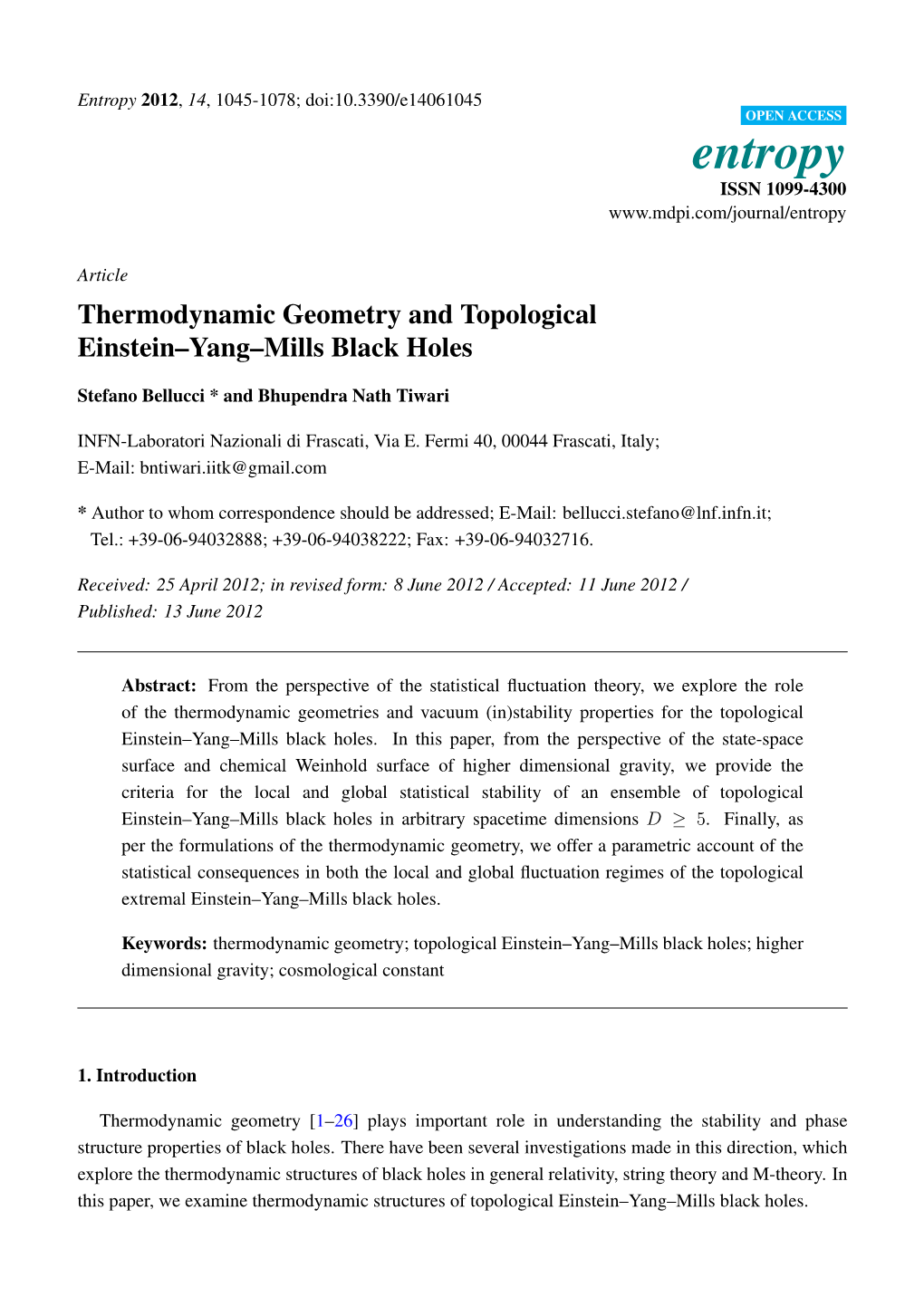 Thermodynamic Geometry and Topological Einstein–Yang–Mills Black Holes