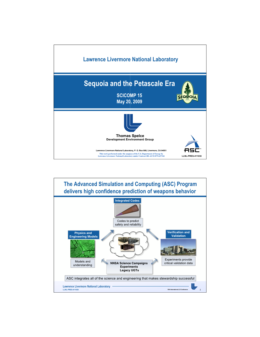 Sequoia and the Petascale Era