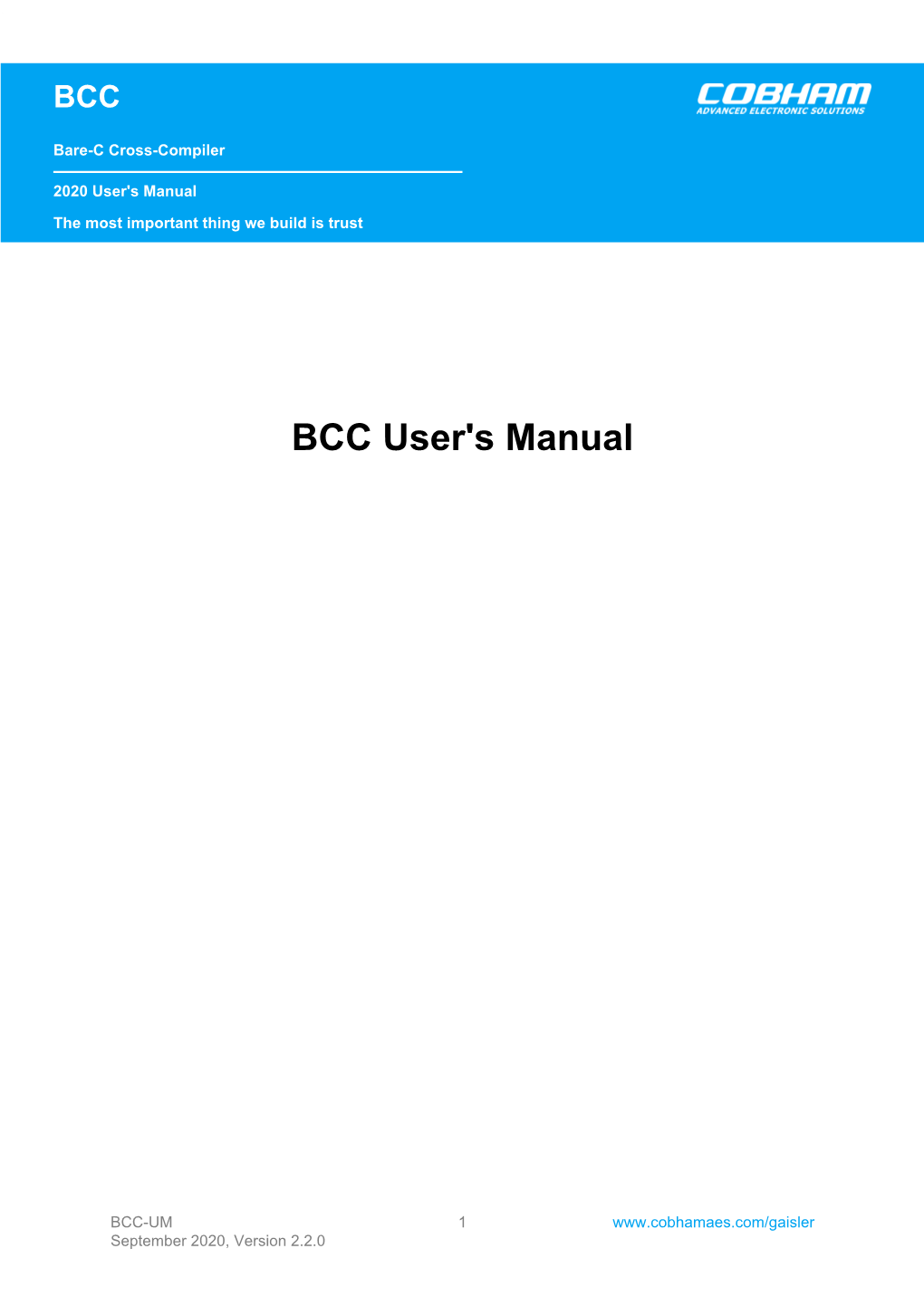 BCC User's Manual