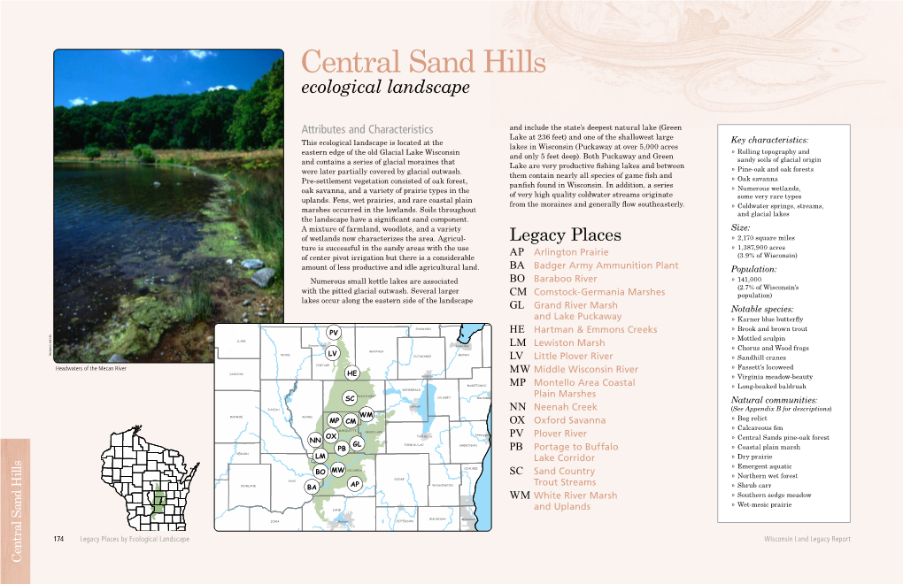 Central Sand Hills Ecological Landscape