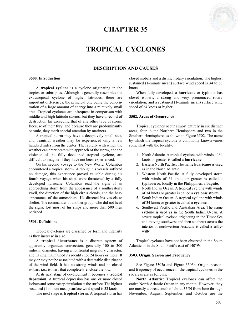 Tropical Cyclones