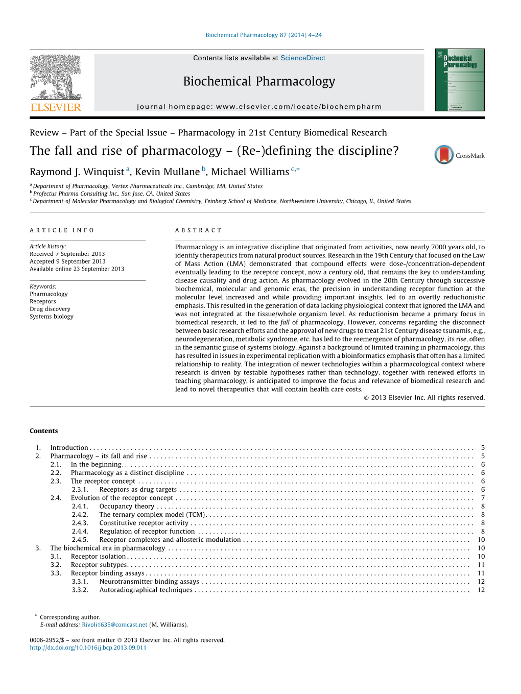 The Fall and Rise of Pharmacology – (Re-)Defining the Discipline?