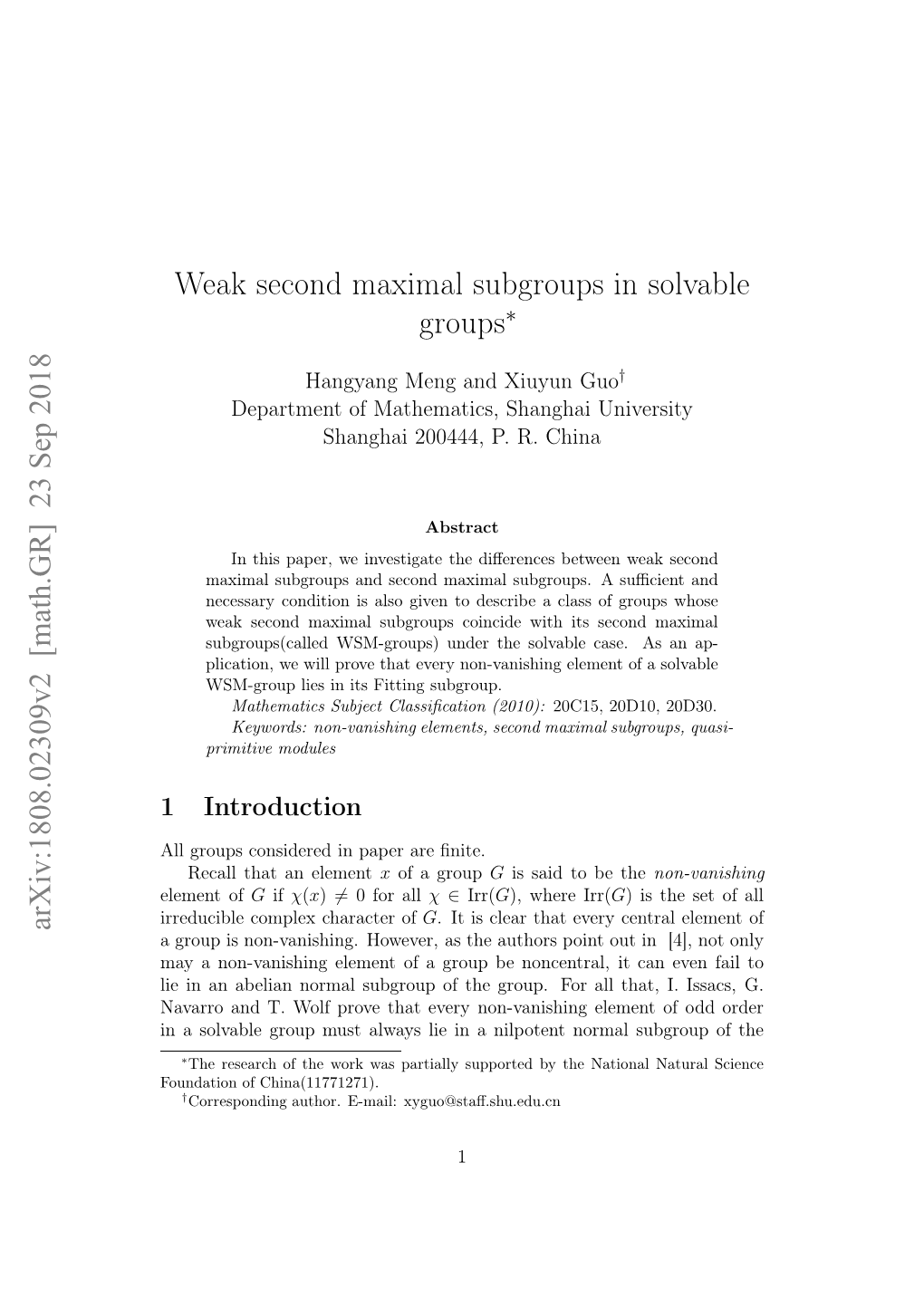 Weak Second Maximal Subgroups in Solvable Groups