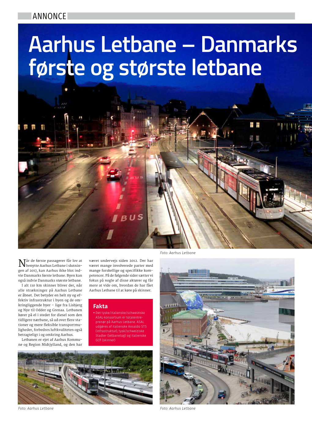 Aarhus Letbane – Danmarks Første Og Største Letbane