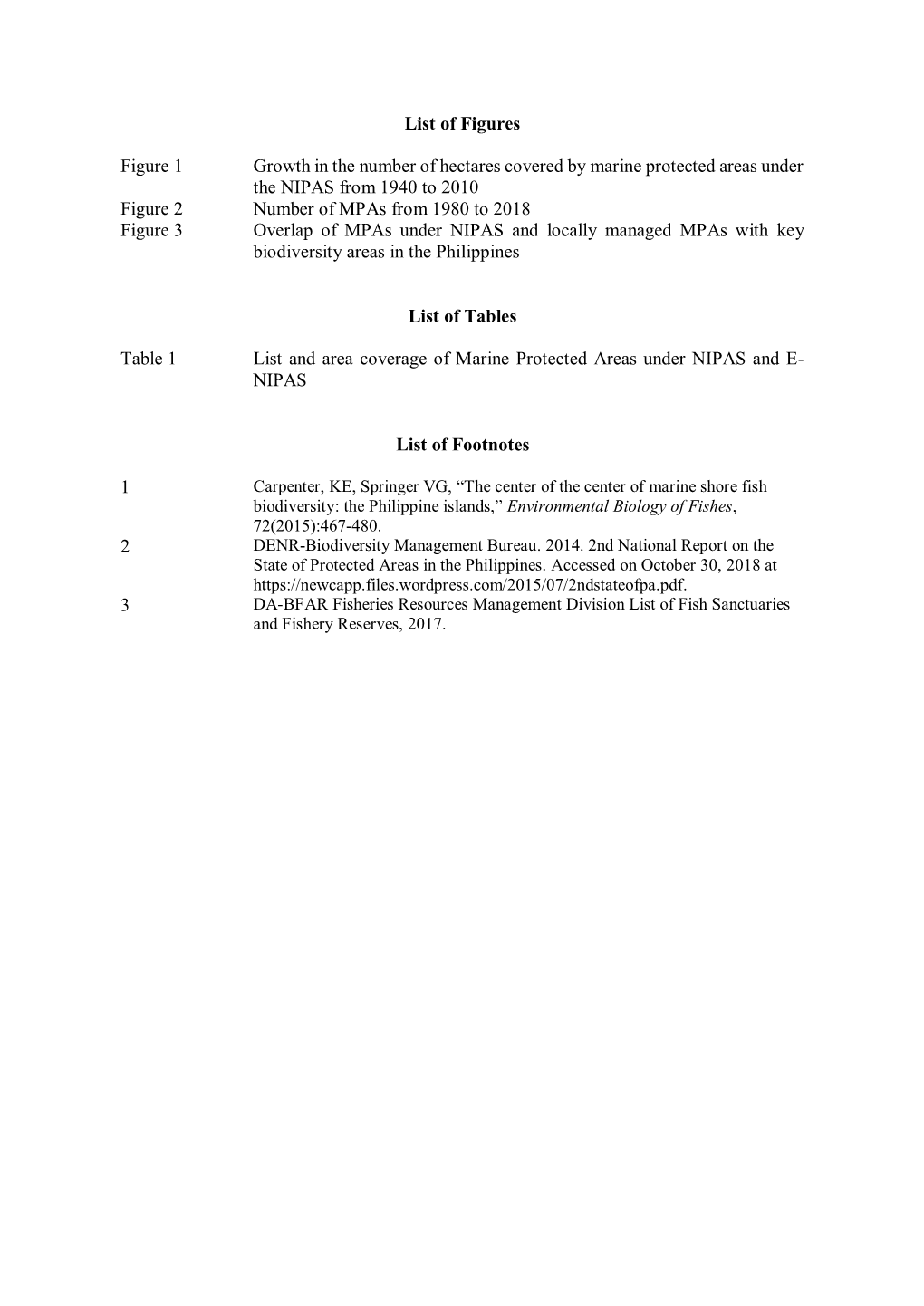 List of Figures Figure 1 Growth in the Number of Hectares Covered By