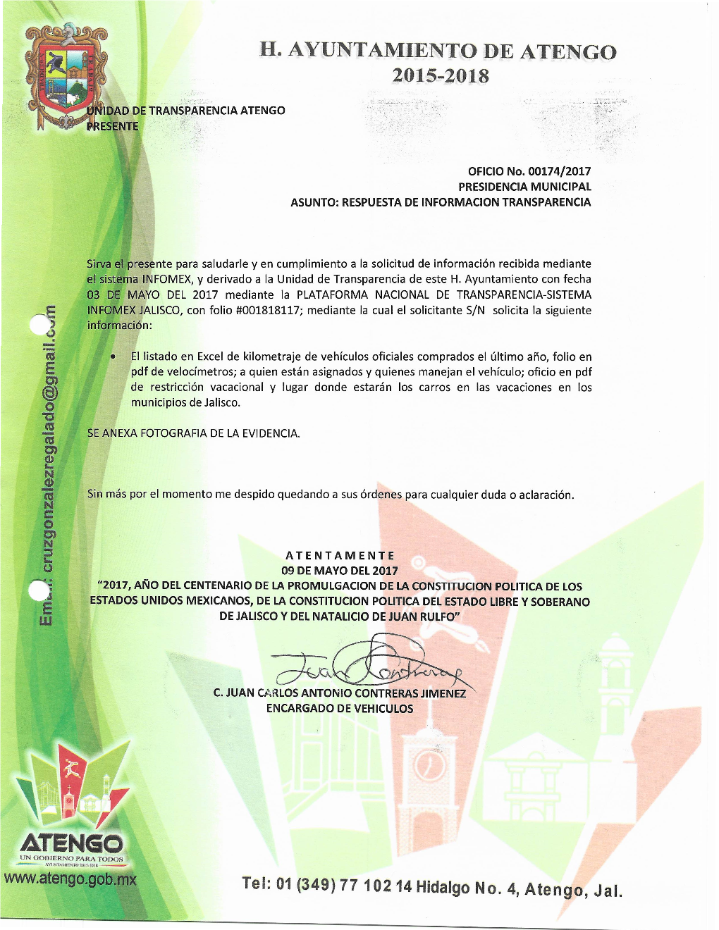 H. Ayuntamiento De Atengo 2015-2018