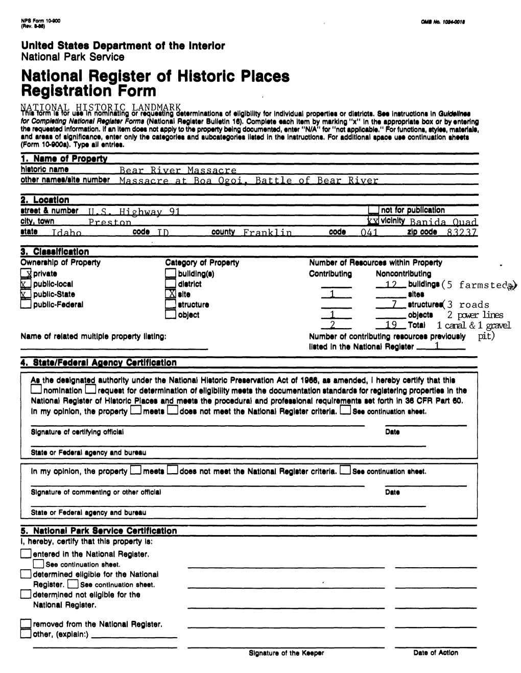 National Register of Historic Places Registration Form