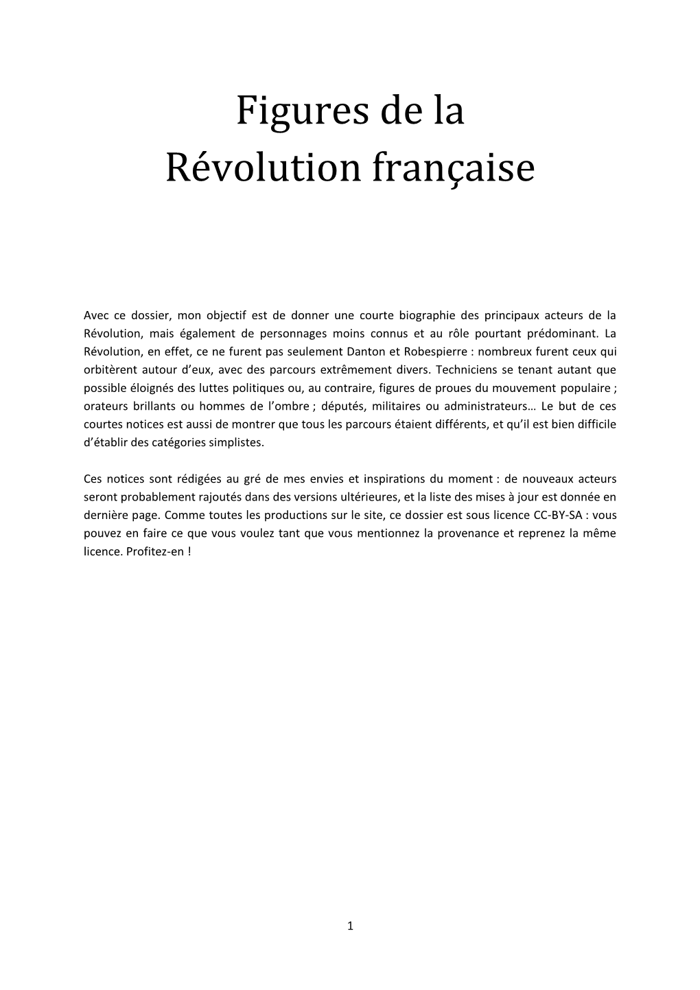 Figures De La Révolution Française