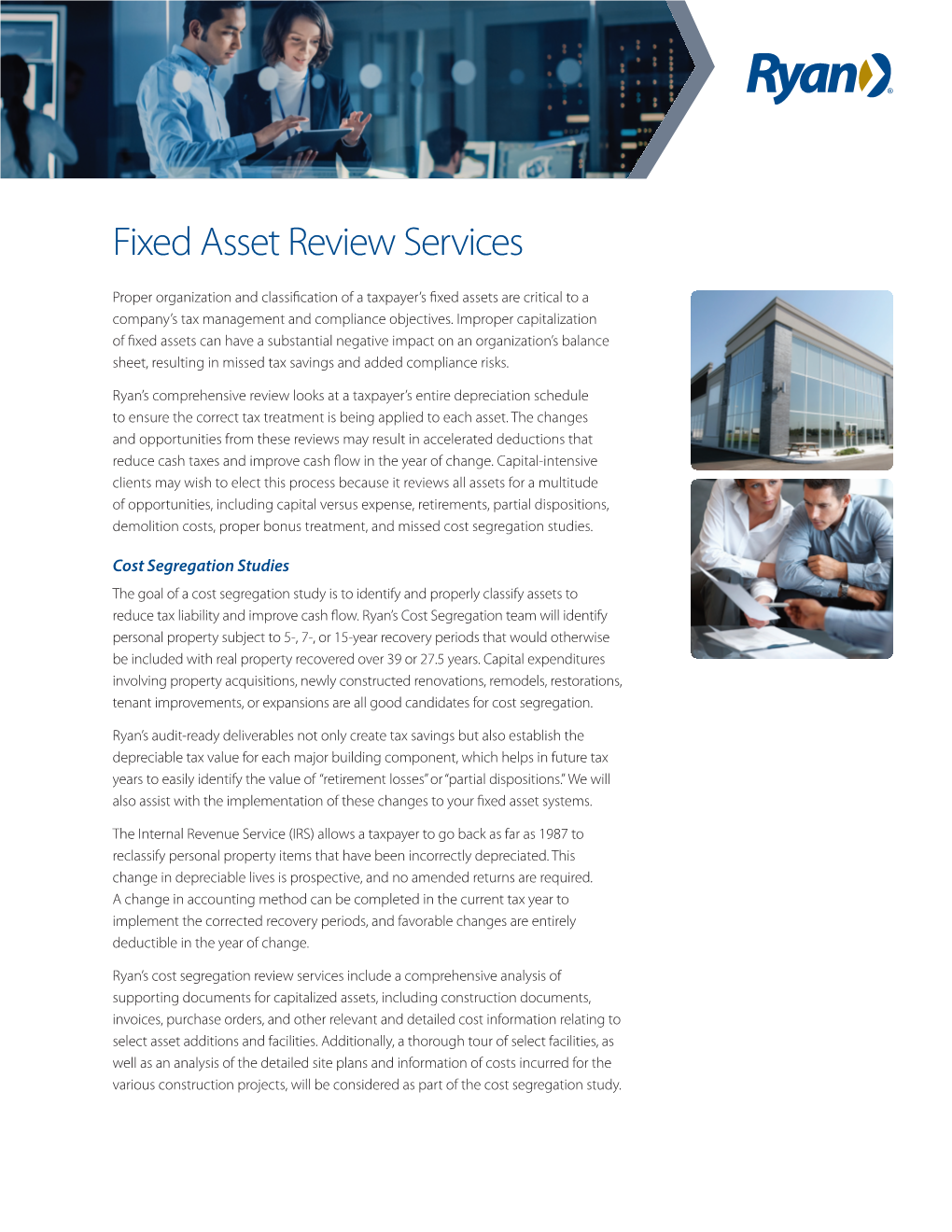 Fixed Asset Review Services