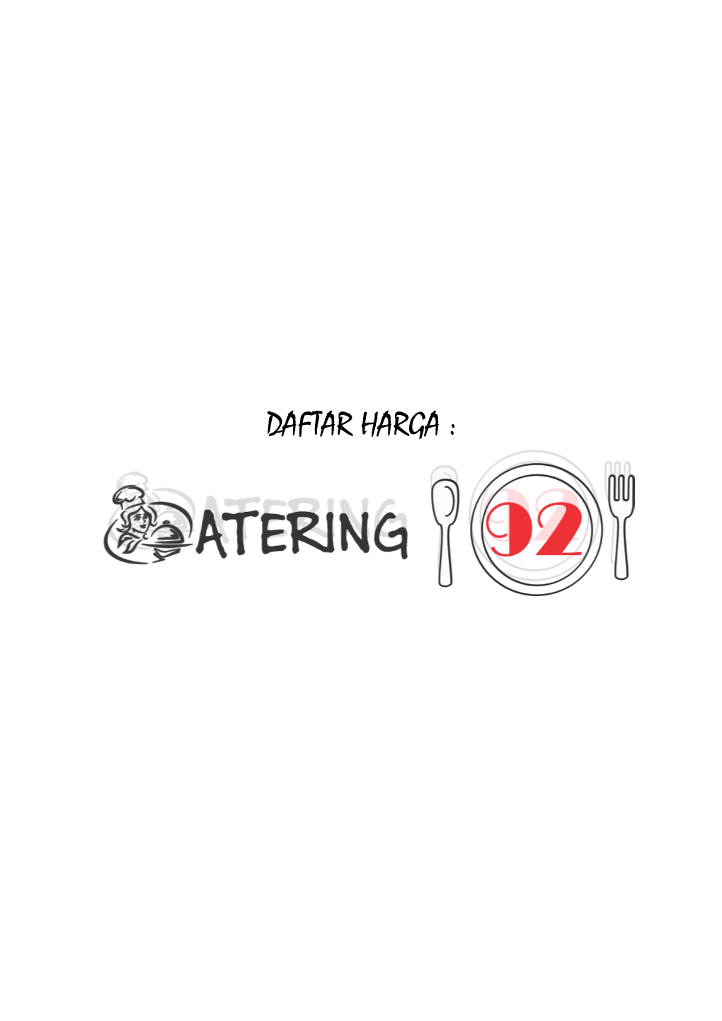 Daftar Harga Lengkap Catering 92