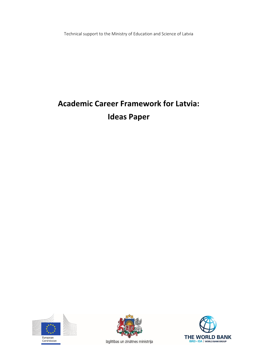 Academic Career Framework for Latvia: Ideas Paper
