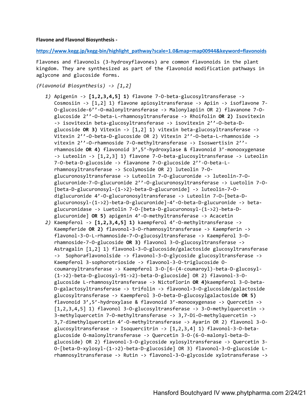 Flavone and Flavonol Biosynthesis 21921.Pdf