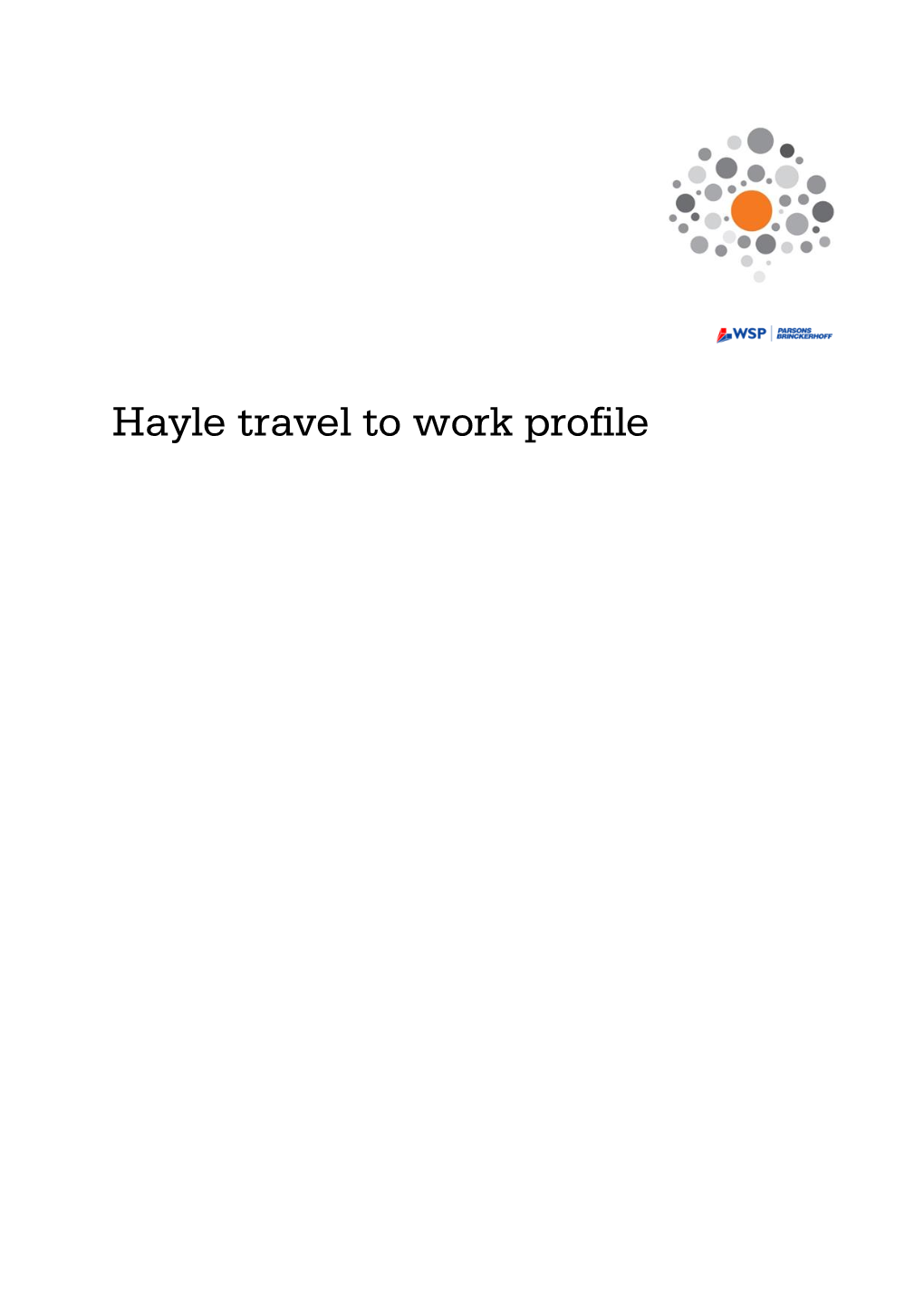 Hayle Travel to Work Profile