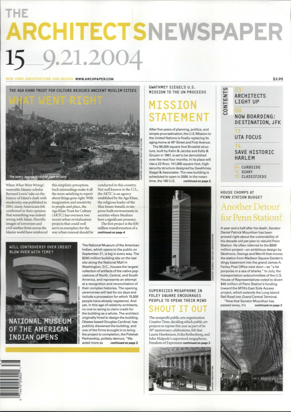 ARCHITECTSNEWSPAPER I5 9.2I.2OO4