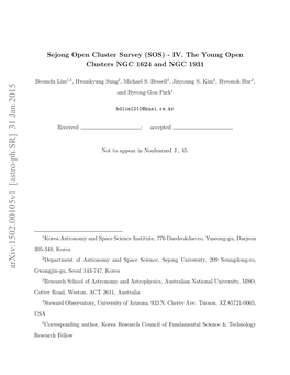 Sejong Open Cluster Survey (SOS)-IV. the Young Open Clusters
