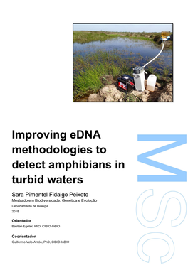 Improving Edna Methodologies to Detect Amphibians in Turbid Waters Acknowledgments