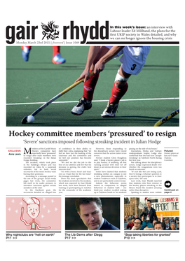 Hockey Committee Members 'Pressured
