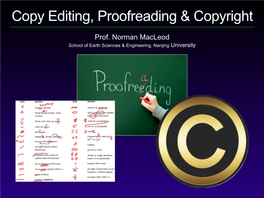 03 Copy Editing Proofreading & Copyright