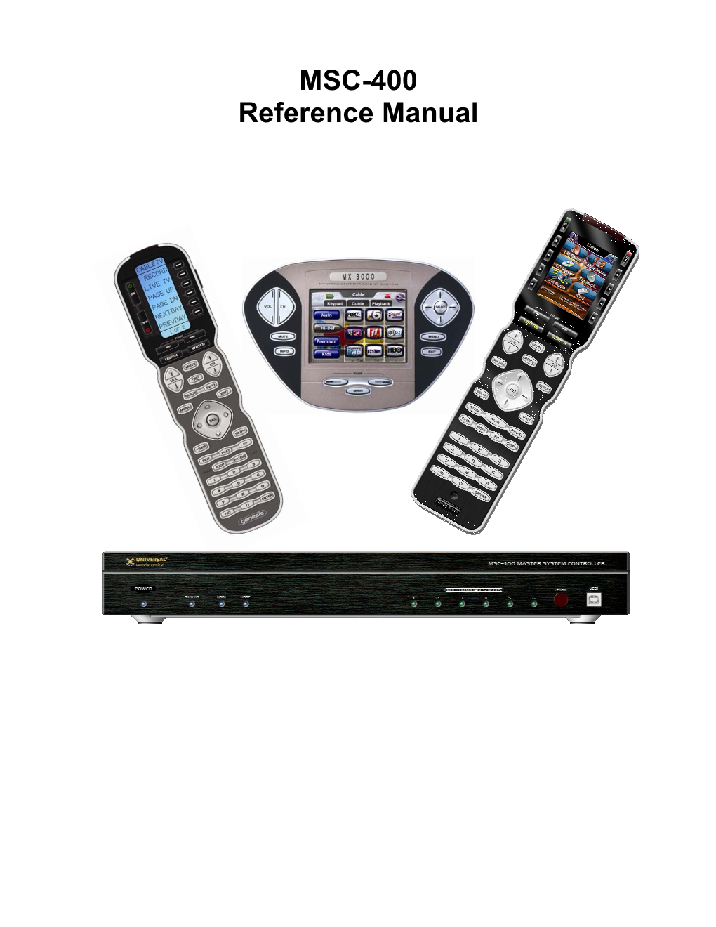 MSC-400 Reference Manual