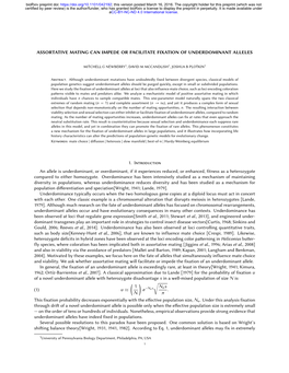 Assortative Mating Can Impede Or Facilitate Fixation of Underdominant Alleles