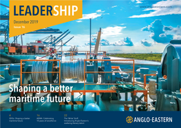 Shaping a Better Maritime Future