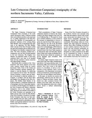 Late Cretaceous (Santonian-Campanian) Stratigraphy of the Northern Sacramento Valley, California