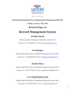 Reward Management System