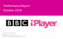 October 2018 Performance Report