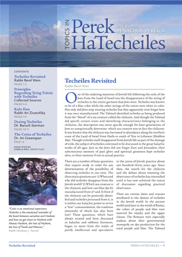 Techeiles Revisited