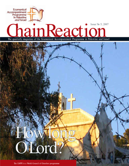 The Quarterly Magazine of the Ecumenical Accompaniment Programme in Palestine and Israel