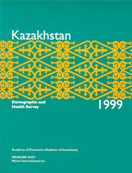 Kazakhstan Demographic and Health Survey 1999 [FR111]