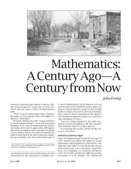 A Century from Now John Ewing