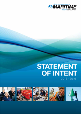 Maritime New Zealand Statement of Intent 2013-2016